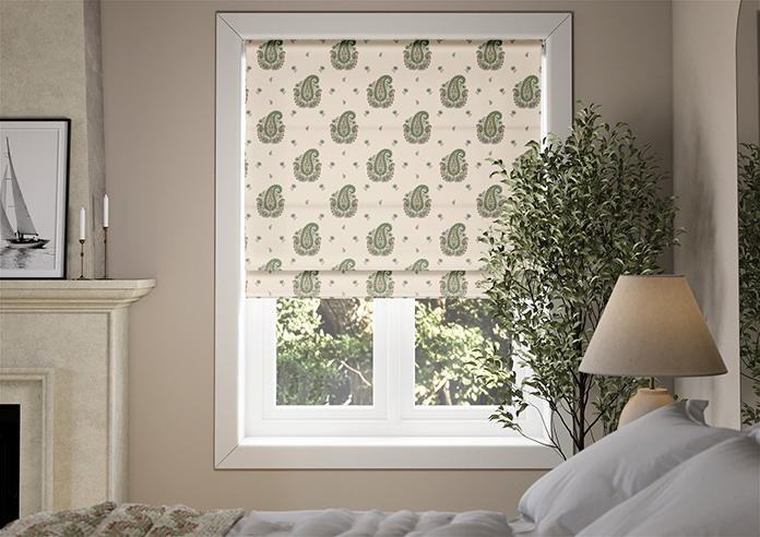 Petal & Block Boothi, Neem - Roman Blind - Image 3